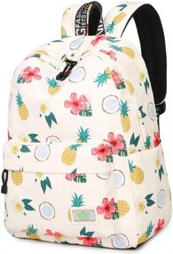 img 4 attached to Bookbag Pineapple Resistant Backpack College