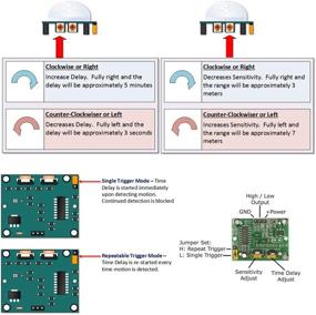 img 1 attached to 🏃 Высокоэффективный датчик движения HC SR501 DIYmall инфракрасный для улучшения проектов Arduino