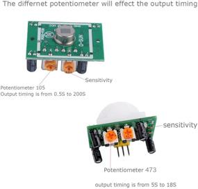 img 2 attached to 🏃 Высокоэффективный датчик движения HC SR501 DIYmall инфракрасный для улучшения проектов Arduino