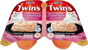 img 1 attached to 🐱 INABA Twins Tuna & Chicken with Salmon Recipe - 8 Packs (Side Dish for Cats) - Optimize Your Cat's Food Experience