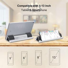 img 2 attached to Streamline Your Workspace with a Sturdy Tablet Stand Holder featuring Cable Storage