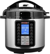 🥘 6 quart electric pressure cooker digital instant programmable multicooker pressure pot - 15-in-one pot with 5 core technology - epc6qt логотип