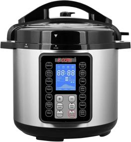 img 4 attached to 🥘 6 Quart Electric Pressure Cooker Digital Instant Programmable Multicooker Pressure Pot - 15-IN-ONE Pot with 5 Core Technology - EPC6QT