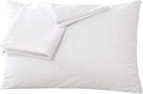 img 2 attached to Ultimate Protection for Your King Size Pillows with MZXcuin Waterproof Pillowcase Protectors - Set of 2 Zippered Pillow Covers