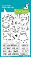 lawn fawn clear stamps rawrsome logo