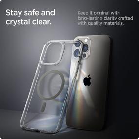 img 1 attached to Spigen Ultra Hybrid Mag [Технология против желтения] Чехол для iPhone 📱 13 Pro Max (2021) - графит с совместимостью MagSafe