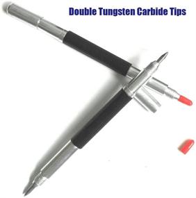 img 3 attached to 🔍 Afantti Scribe Tool with Tungsten Carbide Tip - Metal, Glass, Ceramics, Stone, Tile, Wood, Jewelry Engraving Kit | Engraver, Etcher, Scriber Tool with Stencils (4 Pack)