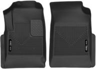 🚗 husky liners 53121 x-act contour front floor mats for 2015-20 chevrolet colorado & gmc canyon – black logo