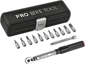 img 4 attached to Precision Bike Torque Wrench Set for Mountain & Road Bikes - Pro Bike Tool 1/4-Inch Drive with Allen & Torx Sockets, Extension Bar, Dual Readout, and Storage Box
