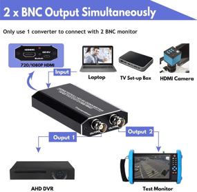 img 3 attached to Преобразователь HDMI в AHD с AHD-петлей 500M репитер - идеальное решение для системы видеонаблюдения домашней безопасности наружного HD CCTV, IP-камеры, AHD DVR, NVR видеорегистратор