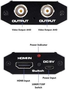 img 1 attached to Преобразователь HDMI в AHD с AHD-петлей 500M репитер - идеальное решение для системы видеонаблюдения домашней безопасности наружного HD CCTV, IP-камеры, AHD DVR, NVR видеорегистратор