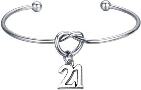 img 4 attached to 🎉 CHOROY 21st Birthday Bracelet - Ideal 21st Gift for Her, Finally Turning 21 Bracelet (21st Bracelet)