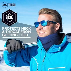 img 2 attached to 🧣 Tough Headwear Fleece Neck Warmer: The Ultimate Men's Accessory for Winter Scarves