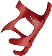 lezyne cnc al bicycle bottle cage bracket: boost your efficiency with easy access, lightweight aluminum, and secure water bottle holder logo