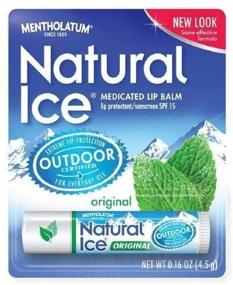 img 3 attached to 💋 Mentholatum Natural Ice Lip Balm Оригинальный SPF 15 - Получите 6 упаковок для дополнительной защиты и увлажнения губ!