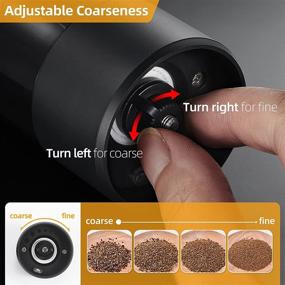 img 3 attached to 🌶️ AgoKud Electric Pepper Grinder - USB Rechargeable, Automatic Salt Mill with LED Light, Quick Charging, Adjustable Coarseness, One-Handed Operation