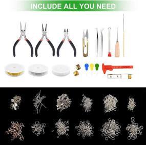 img 3 attached to ✨ Complete Jewelry Making Supplies Kit with Essential Tools - ForTomorrow Jewelry Wires, Findings Set for Repairs, Beading, Bracelets, Earrings, DIY Handmade