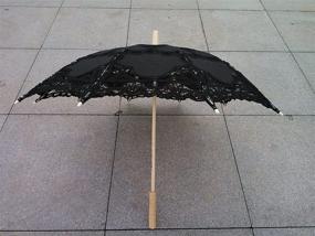 img 1 attached to 🌂 Exquisite Handmade Parasol Umbrella for Elegant Wedding Bridal Affairs