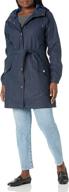 π§οΈ stay chic and dry with the helly-hansen women's kirkwall ii waterproof belted rain coat with hood logo