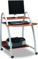 💻 mayline mln971mec 971mec computer desk medium cherry thermofoil: stylish and functional workstation for your home or office logo