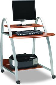 img 2 attached to 💻 Mayline MLN971MEC 971MEC Computer Desk Medium Cherry Thermofoil: Stylish and Functional Workstation for Your Home or Office