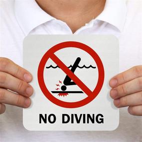 img 2 attached to No Diving Graphic Sign 5 75