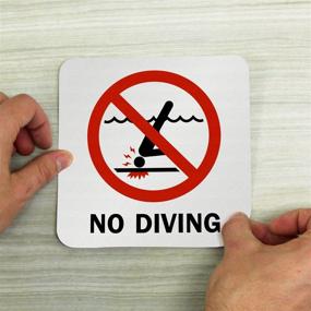 img 1 attached to No Diving Graphic Sign 5 75