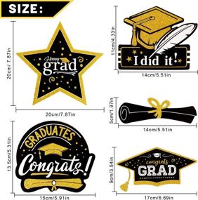 img 3 attached to Whaline Graduation Centerpiece Congrats Decoration Event & Party Supplies