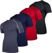pack compression slimming undershirt basketball men's clothing and active logo