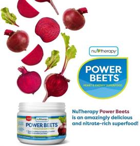 img 2 attached to 💪 Nu-Therapy Power Beets: Super Concentrated Circulation Superfood Supplement, Acai Berry Pomegranate Flavor - Non-GMO Beet Juice Powder (5.8oz)