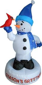 img 4 attached to 🎅 BZB Goods 4 Foot Christmas Inflatable Snowman with Bird Yard Decoration: Stunning LED Lights for Outdoor Indoor Holiday Decor, Delightful Blow up Decorations for Lawn & Home