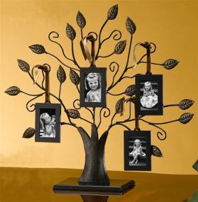 img 1 attached to 🖼️ ESK Collection Medium Bronze Family Tree Picture Frame Set with 4 Hanging Photo Frames