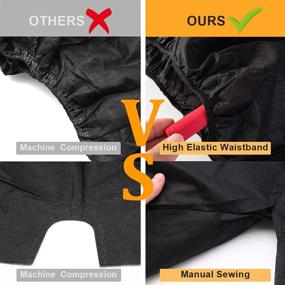 img 3 attached to XIAOZHIFU 50 pc Disposable Men's Boxer Shorts for Massage, Spa, Spray Tanning, Travel, Medical Exams, Hospital Stay | Elastic Waist, Lightweight, Durable, Comfortable