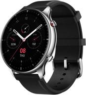 amazfit gtr 2 smartwatch with alexa, gps, and 90 sports modes - 14-day battery life, heart rate tracking, and waterproof for men and women (classic) logo