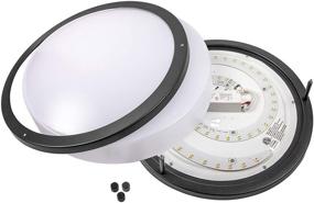 img 3 attached to 💡 LB72172 LED Flush Mount Ceiling Light: 10-Inch Modern Dimmable Round Fixture, Oil Rubbed Bronze, 4000K Cool White, 17W, 1350 Lumens, ETL & DLC Listed, Energy Star Rated. Perfect for Indoors, Hallways, and Kids' Rooms.