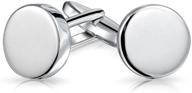 изысканные мужские манжеты из серебра "sophisticated sterling silver round polished cufflinks - exquisite style for men логотип