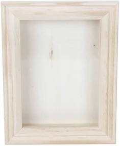 img 1 attached to 🔲 Коробка под стекло Darice незаконченного дерева премиум качества: 5х7 дюймов, элегантное белое покрытие.