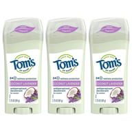 🥥 tom's of maine women's coconut lavender antiperspirant deodorant, 2.25 oz. 3-pack logo