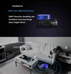 img 2 attached to 🤖 YouYeetoo EAI YDLIDAR X4: 360° 2D Laser Range Lidar Sensor with 10m Scanning Radius - Ideal for Robot Obstacle Avoidance and Navigation