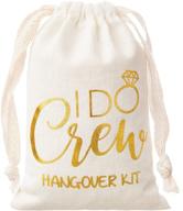 wedding hangover cotton drawstring shower logo