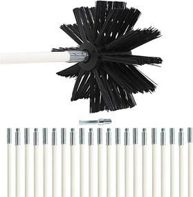 img 4 attached to 🧹 Efficient 30-Feet Dryer Vent Cleaning Brush: Powerful Chimney Brushes for Fast Lint Removal. Includes Drill Adapter for Added Convenience.