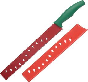 img 3 attached to 🍉 Kuhn Rikon Melon Knife - Red/Green, Best for Precise Melon Cutting