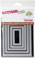 🏡 cottagecutz wacky stitched rectangle nested dies - set of 5 logo