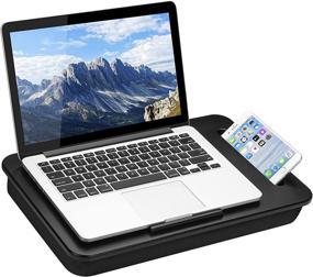 img 1 attached to LapGear Sidekick Lap Desk - Black: Perfect Fit for 15.6 Inch Laptops - Style No. 44218