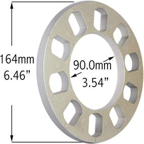 img 3 attached to 🔧 Универсальные дистанционные кольца с шириной 12 мм (1/2 дюйма) для размеров крепежных отверстий 5x108 мм (5x4.25), 5x110 мм, 5x112 мм, 5x114.30 мм (5x4.50), 5x115 мм, 5x120.65 мм (5x4.75), 5x120 мм, 5x127 мм (5x5.00), 5x130 мм, 5x135 мм.