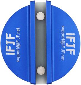 img 1 attached to Byenins Large Slotted Universal Magnetic Jack Pad Weld Frame Rail Adapter (2 Pcs)