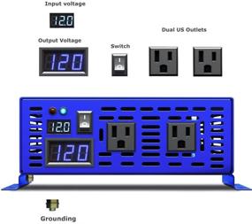 img 2 attached to ⚡️ XYZ INVT 1500W Power Inverter - High-Quality Pure Sine Wave Inverter for Car RV Truck Boat!