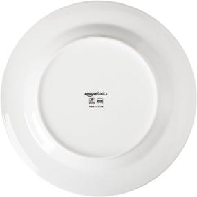 img 2 attached to 🍽️ Affordable Amazon Basics 18-Piece Kitchen Dinnerware Set: Plates, Dishes, Bowls for Service of 6 - Classic White