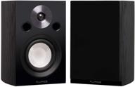 fluance xl8s reference high performance 2-way bookshelf and surround sound speakers for immersive home theater or stereo listening - black ash/pair logo