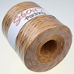 img 2 attached to 🎁 Star Packing Paper Twine: 218 Yard Giant Roll, Kraft Matte Paper Ribbon - Choose from 93 Vibrant Colors, 3/16 Inch Width Paper Raffia Roll in Kraft Color